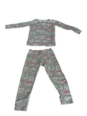 Carter's NewYork Paris Snow Globe Long Sleeve Pajama Set with 4